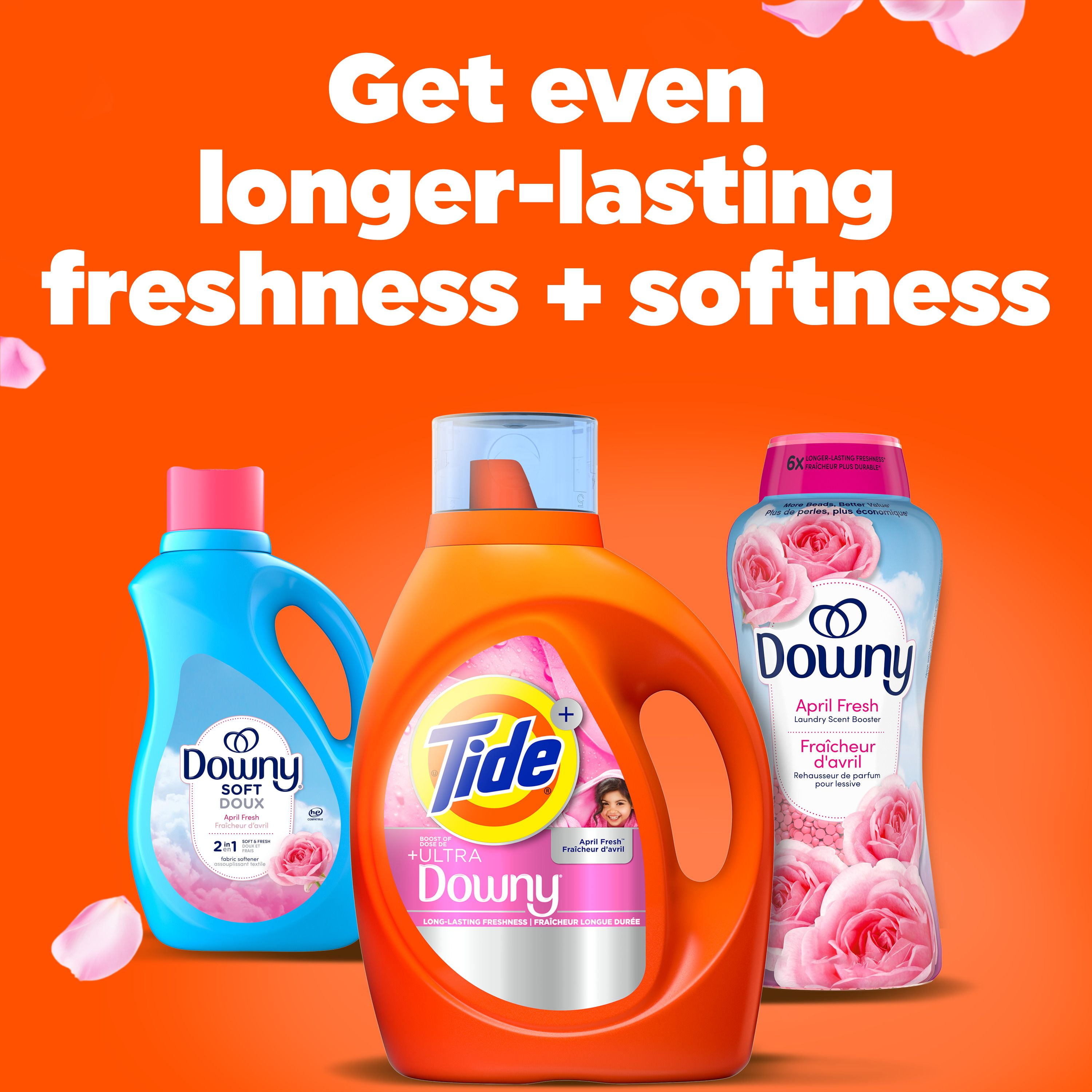 Tide Plus Boost of Ultra Downy Liquid Laundry Detergent, April Fresh Scent, 3.4 L, 83 Loads, Laundry Detergent Liquid with Long-Lasting Freshness, TIDE TD LIQ DOWNYA 83LD