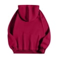 thumbnail image 5 of Chandail à Capuchon pour Femmes Automne Mignon Cœur Imprimé Papillon Chandail à Capuchon Oversize Chandail Décontracté Chandail à Capuche Design Épaule Tombante Chandail en Molleton pour Femmes Rouge m, 5 of 5