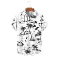 thumbnail image 6 of Gamivast Mens Beach Shirts Sailboat Print Short Sleeve Button Down Tropical Shirts Casual Summer Tees Soft Breathable Holiday Aloha Party Fashion Tops, 6 of 6