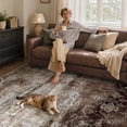 thumbnail image 7 of VUNATE 5'x7' Area Rugs for Living Room Machine Washable Rugs Abstract Vintage Distressed Indoor Rug Carpet Soft Lightweight Large Area Rug for Bedroom Dining Room Kitchen Foldable Nonslip Rug Brown, 7 of 7