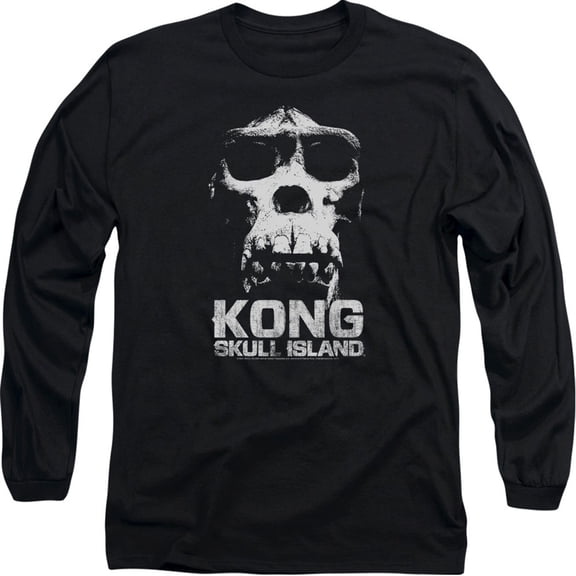 Kong Skull Island Men's  Kong Skull Long Sleeve Black