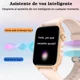 thumbnail image 4 of Smartwatch Reloj Inteligente Mujer Bluetooth Llamada Deportiva Acero inoxidable Mesh Band Luz Arco Iris, 4 of 8