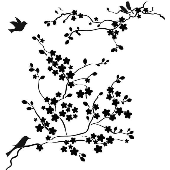 The Crafter's Workshop Stencil, 6 in x 6 in, Cherry Blossom