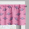 thumbnail image 5 of Ambesonne Milkyway Valance & Curtain, Saturn and Stars Pattern, 55"x36", Pink Mauve and Dark Purple, 5 of 7