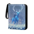 thumbnail image 2 of Game Card Storage Bag Collectible Trading Card Albums The 4-Pocket Card Binder With 50-Page Sleeve Can Hold 400 Game Cards Beautiful Blue Elk, 2 of 6