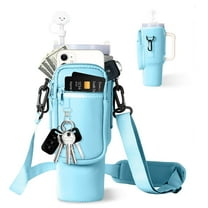 OEFNTAC 40oz Tumbler Cup Set Insulated Stainless Steel Travel Mug with Handle Neoprene Sleeve Leak-Proof Lid Straw