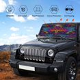 thumbnail image 6 of Disketp Windshield Sun Shade, Car Sun Shade For Front Window Indian Mandalas Dragonfly Sunshades Sun Visor Protector Blocks Uv Rays Foldable, 6 of 9