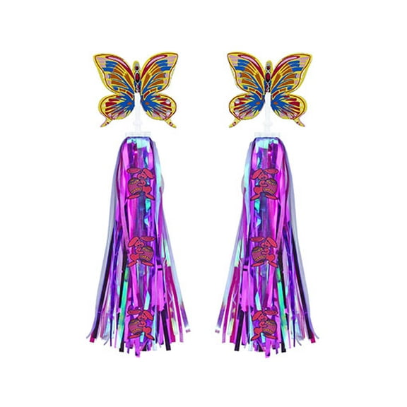 BICYCLE BIKE STREAMERS Neon Multi/Color FOR GRIPS 1364. Bike part, Bicycle part, bike accessory, bicycle part