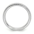 thumbnail image 2 of Solid 925 Sterling Silver Stackable Cable Ring Eternity Band Size 6, 2 of 6
