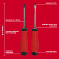 thumbnail image 4 of Hyper Tough 2-Piece Screwdriver Set with Dual Material Tri-Oval Comfort Grips, 4 of 14