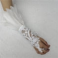thumbnail image 4 of QASIEATN Women's Festival Clothing Essentials Mardi Gras Fingerless Gloves for Women Fashion Decor Single Glove Elegant Festive Events Accessories, 4 of 4