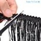 thumbnail image 5 of Uxcell 1 Yarda de 6" Cinta de Flecos de Lentejuelas Negras DIY, (3.28 ft/1m), 5 of 6