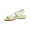 thumbnail image 2 of Easy Spirit Womens Hazel Leather Embellished Flat Sandals, 2 of 4