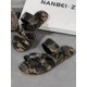thumbnail image 4 of Women's Fashionable And Comfortable Camouflage Pattern Open Toe Flat Sandals, 4 of 5