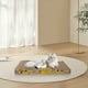 thumbnail image 1 of Combo de cama y poste rascador para gatos, almohadilla grande de cartón corrugado para rascar para gatos de interior, muebles para mascotas, juguete de papel, tablero rascador para gatos, 1 of 6