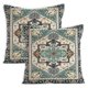thumbnail image 1 of Fundas de almohada boho de 18 x 18, diseño de almohadas para exteriores para sofá, funda de cojín con patrón de alfombra de otoño, 2 piezas, funda de almohada de lino de granja, 1 of 5