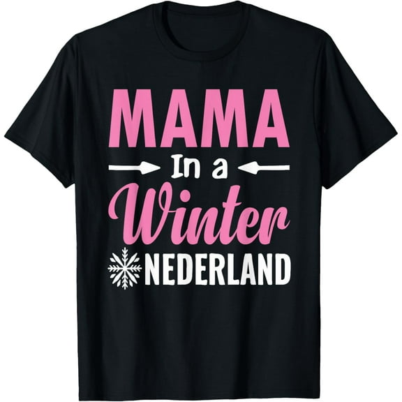 Mama in a Winter Onederland Birthday Girl Sweet Snowflake T-Shirt