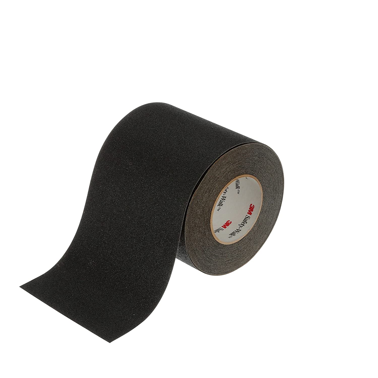 Anti-Slip Tape Mineral Coated; Substrate: Plastic Film 60 Grit Size, Black, 3" W x 60 ft. L 610