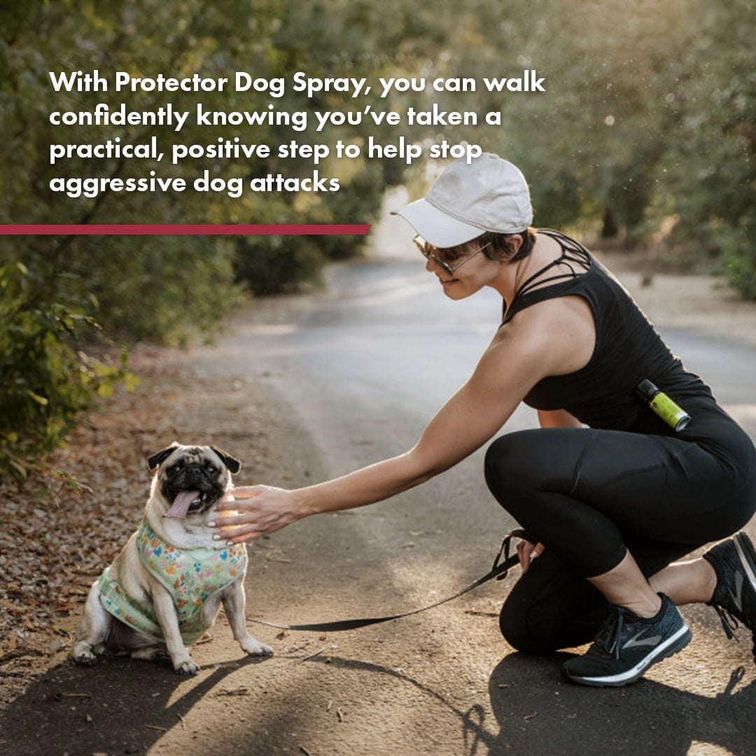 SABRE Dog Spray Protector Dog Deterrent with Belt Clip Maximum Strength