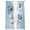 Blue, variant on Blue Flower Sheer Curtains 84 Inch Length 2 Panels Set, Retro Gradient Texture Painting Plant Leaf Voile Window Treatment Rod Pocket Curtains Sheers Drapes for Bedroom/Living Room/Kitchen 52"x84"x2
