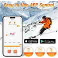 thumbnail image 3 of Heated Socks for Men Women with APP Control 8000mAh*2 Battery Rechargeable Electric Socks 4 Heating Level Washable Winter Foot Warmer for Hunting Outdoor Work Ski Hiking Fishing, 3 of 9