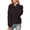 Black, variant on Fesfesfes Fall And Winter Sweater Women's Casual Round Neck Pullover Blouse Long Sleeve Solid Tops Sweater or