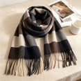 thumbnail image 2 of Atkumj Men's Scarf Trendy Warm Cozy Tassels Winter Scarf for Cold Weather, 2 of 5