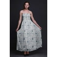 thumbnail image 6 of Bimba Blossom & Goldfinch Bird Bimba Printed Women Flowy Smocked Spaghetti Strap Dress-X-Large, 6 of 7