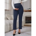 thumbnail image 2 of DARING DIVA Women's Pregnancy Pants Skinny Leg Over Belly Trousers 2XL Blue, 2 of 8