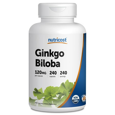 Nutricost Ginkgo Biloba Capsules 120mg; 240 (Best Ginkgo Biloba Product Reviews)