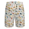 thumbnail image 6 of Kdxio Dogs Funny Pets Pattern Mens Casual Shorts - Drawstring Summer Beach Sports Shorts for Men, 6 of 9