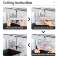 thumbnail image 5 of Yayeee Faucet Mat for Kitchen Sink 30" Diatomite Long Splash Guard Pad, Art Pattern, 5 of 7