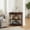 Light Espresso, variant on 3-Tier Triangle Corner End Table with Solid Wood Legs and Waterproof Top - Brown