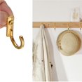 thumbnail image 3 of Billuyoard Gancho de una sola punta, tamaño pequeño, colgador de tela Retro montado en la pared para abrigos, sombreros, toallas, llaves Conjuntos de muebles de dormitorio oro Billuyoard HA024407-02, 3 of 6