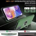 thumbnail image 5 of Galaxy A23 5G Case, Samsung Galaxy A23 5G Case with HD Screen Protector, Shockproof Samsung A23 Case with 360° Magnetic Ring Holder Kickstand Phone Case for Samsung A23 5G Green, 5 of 14