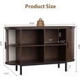 thumbnail image 3 of Vecenuy 47" Sideboard Buffet Cabinet with Storage, Sliding Door & Adjustable Shelf, Modern Coffee Bar Console Table for Kitchen Entryway, Dark Walnut, 3 of 7
