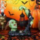 thumbnail image 1 of Decoraciones de Halloween para Exteriores, Figura Verde con Linterna de Energía Solar, Decoración Aterradora para el Hogar, Interior y Exterior, 1 of 5