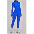thumbnail image 3 of Top-kevin 2 Piece Seamless Ribbed Workout Sets With Zip Up Jacket High Waisted Gym Yoga Leggings, 3 of 6