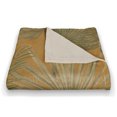 thumbnail image 3 of Creative Products Tropical Palm Yellow 50 x 60 Coral Fleece Blanket, 3 of 3