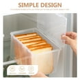 thumbnail image 4 of Toast Storage Box Bread Container Transparent Bread Box Plastic Bread Box Fresh Keeping Box, 4 of 9
