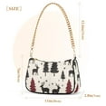 thumbnail image 3 of FORMRS Womens Shoulder Bag with Chain Strap Clutch Purse Cute Tote Handbag, Christmas Plaid Forest, 3 of 7
