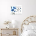 thumbnail image 4 of Floral Inspirational Quotes Wall Art for Bathroom Blue Flower and Butterfly on Grey Wood Pictures Wall Decor Rustic Wildflower Framed Wall Art for Living Room Bedroom Decor,16L X 24W inches, 4 of 6