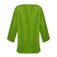 thumbnail image 4 of Sakmal Coats for Women Plus Size Green Elbow-Length Cover-Up Flowy Cardigan Loose Fit Solid Jackets for Girls, 4 of 5