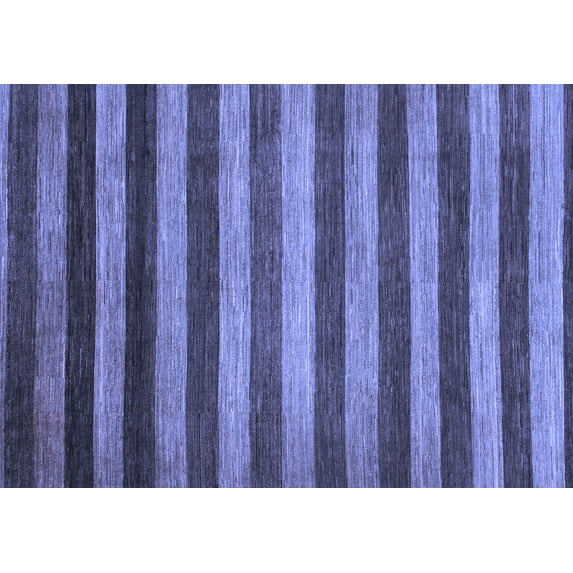 Ahgly Company Indoor Rectangle Abstract Blue Modern Area Rugs, 8' x 10'