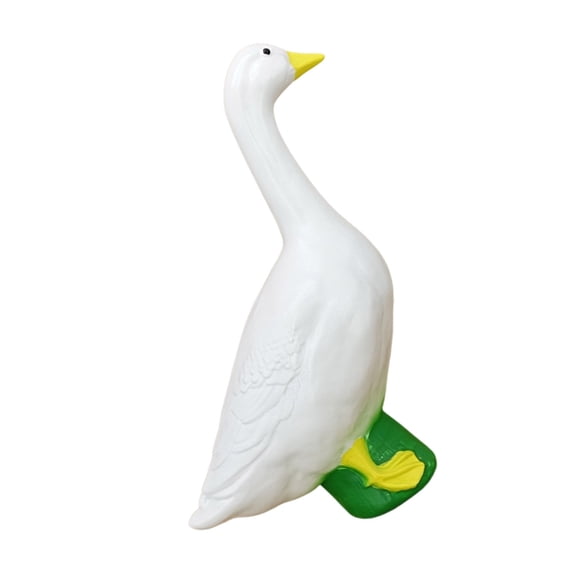 White Geese Resins Statue Weather Resistant Light weight Gooses Statue for Outdoor