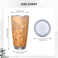 thumbnail image 4 of KLL Sparkling Orange and Black Print 40oz Stainless Steel Insulated Car Cup with Spillproof Lid - Keep Your Drink Hot or Cold on the Go-Straw Three-piece Set, 4 of 8