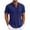 Dark Blue, variant on ZCFZJW Men Short Sleeve Polo Shirt Lightweight Soft Cotton Casual Summer Collar Shirts Dress Button Polo T Shirt Classic Golf Shirts with Pockets Army Green XL