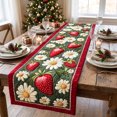 thumbnail image 4 of 2026 Christmas Home Party Decoration Quilted Table Runner Strawberry And Daisys Designs Farmhouses Rustics Home Decor For Dining Table Kitchen Christmas Christmas Celebration Party Supplies, 4 of 7