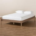 thumbnail image 6 of Allora Mid-Century Wood Platform Queen Bed in Antique Oak, 6 of 9