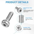 thumbnail image 2 of Uxcell 60-Pack M2 x 5mm Hex Socket Head Cap Screws Bolts, 304 Stainless Steel Machine Bolt Full Thread Precision Fasteners, 2 of 7